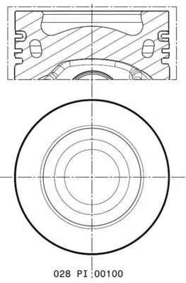 Zuiger MAHLE 028 PI 00100 002)