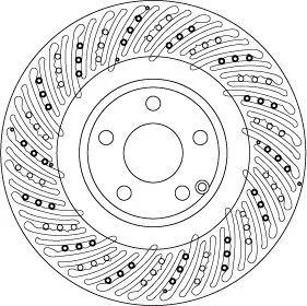 Remschijf TRW DF6674S)