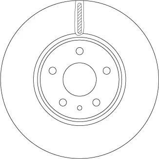 Remschijf TRW DF6811)