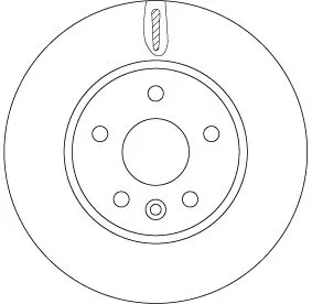 Remschijf TRW DF6819)