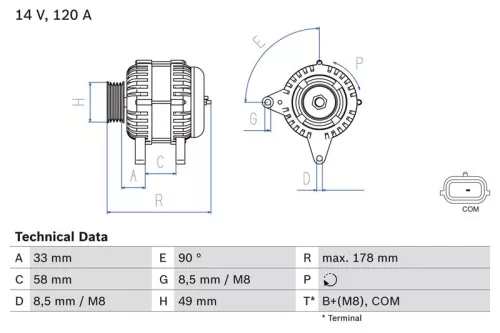 Dynamo BOSCH 0 986 084 100)