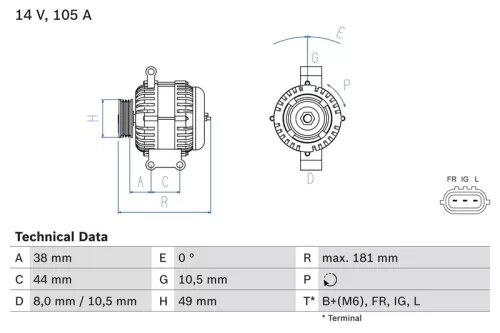 Dynamo BOSCH 0 986 084 240)