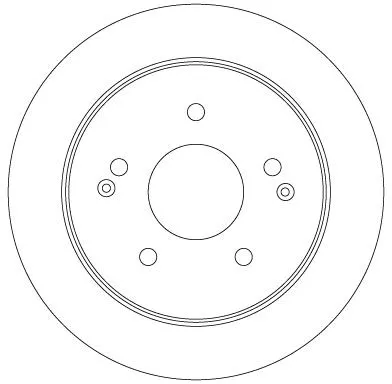Remschijf TRW DF6879S)