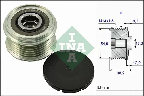 Alternator Freewheel Clutch Schaeffler INA 535 0263 10)
