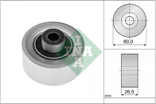 Ombuigings-/geleidingspoelie, V-geribbelde riem Schaeffler INA 532 0311 10)