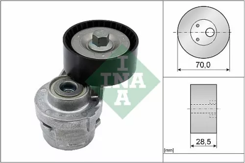 Riemspanner, V-geribbelde riem Schaeffler INA 533 0061 20)