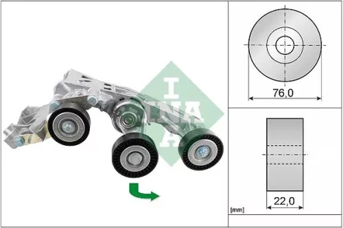 Riemspanner, V-geribbelde riem Schaeffler INA 534 0338 10)