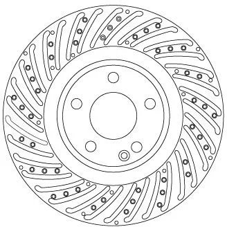 Remschijf TRW DF6633S)