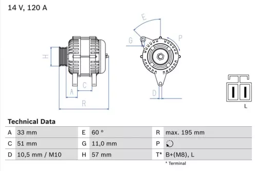Dynamo BOSCH 0 986 081 060)