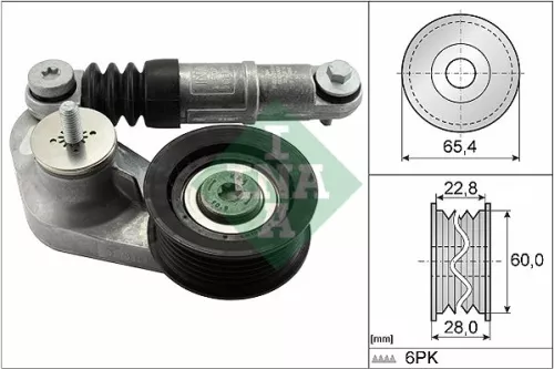 Riemspanner, V-geribbelde riem Schaeffler INA 534 0595 10)