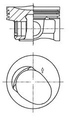 Piston KOLBENSCHMIDT 41257600)