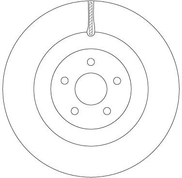Remschijf TRW DF6871)