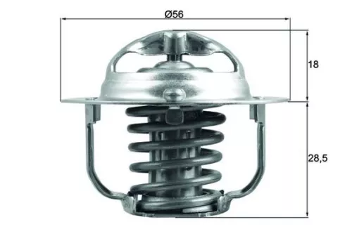 Thermostaat, koelvloeistof MAHLE TX 208 91D)