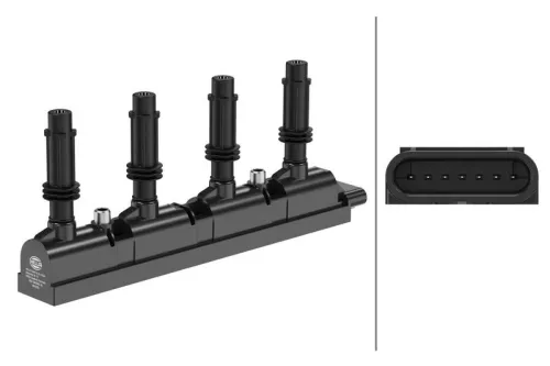 Ignition Coil HELLA 5DA 358 000-341)