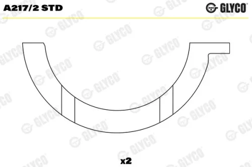 Drukring, krukas GLYCO A217/2 STD)