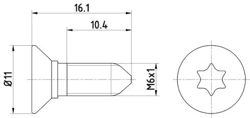 Bout, remschijf TEXTAR TPM0008)