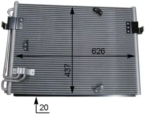 Condensor, airconditioning MAHLE AC 174 000S)