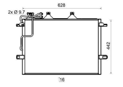 Condensor, airconditioning MAHLE AC 318 000S)
