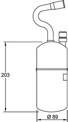 Wasdroger, airconditioning MAHLE AD 34 000S)