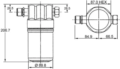 Wasdroger, airconditioning MAHLE AD 36 000S)