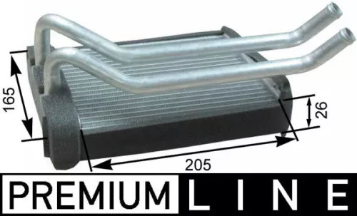 Warmtewisselaar, binnenverwarming MAHLE AH 174 000P)
