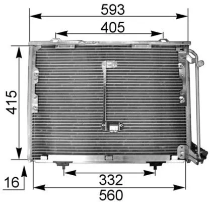 Condensor, airconditioning MAHLE AC 168 001S)