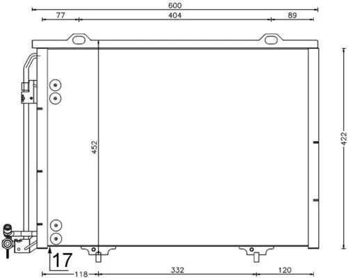 Condensor, airconditioning MAHLE AC 211 001S)