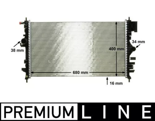 Radiator, motorkoeling MAHLE CR 1099 000P)