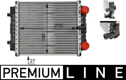 Radiator, motorkoeling MAHLE CR 80 000P)
