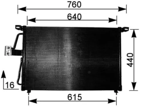 Condensor, airconditioning MAHLE AC 224 000S)