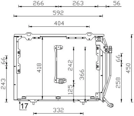 Condensor, airconditioning MAHLE AC 244 001S)