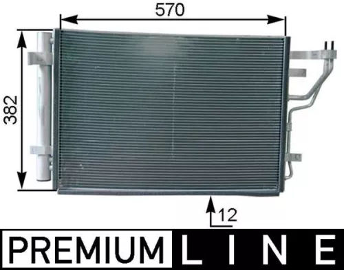 Condenser, air conditioning MAHLE AC 442 000P)
