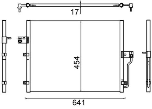 Condensor, airconditioning MAHLE AC 643 000S)