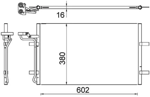 Condensor, airconditioning MAHLE AC 725 000S)