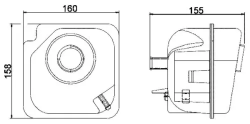 Expansievat, koelvloeistof MAHLE CRT 28 000S)