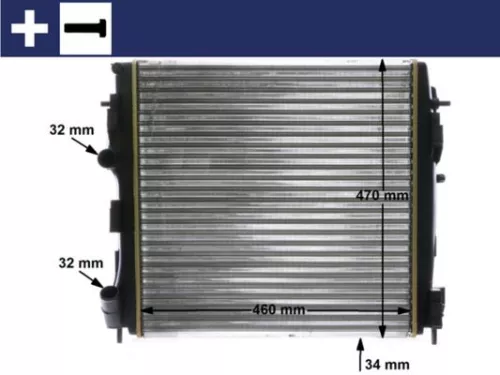 Radiator, motorkoeling MAHLE CR 1506 000S)