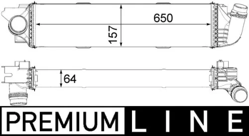 Laadluchtkoeler MAHLE CI 31 000P)