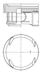 Zuiger KOLBENSCHMIDT 41725600)