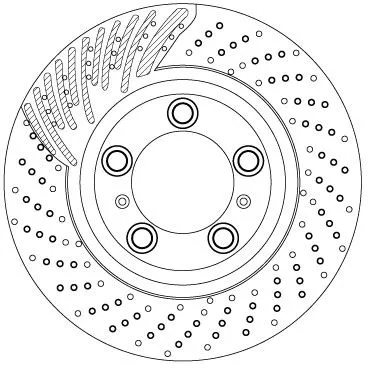 Remschijf TRW DF6821S)