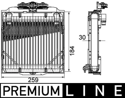 Oliekoeler, automatische transmissie MAHLE CLC 102 000P)