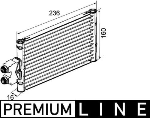 Oliekoeler, automatische transmissie MAHLE CLC 74 000P)