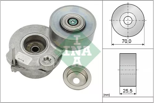 Riemspanner, V-geribbelde riem Schaeffler INA 534 0672 10)