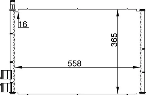 Condenser, air conditioning MAHLE AC 298 000S)