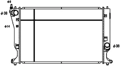Radiator, motorkoeling MAHLE CR 1080 000S)