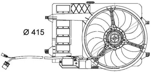 Ventilator, motorkoeling MAHLE CFF 29 000S)