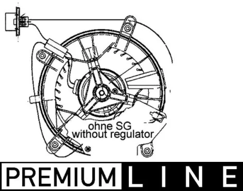 Binnenventilator MAHLE AB 65 000P)