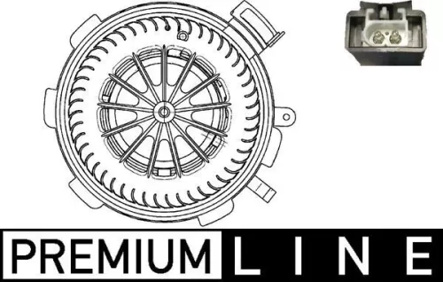 Binnenventilator MAHLE AB 89 000P)