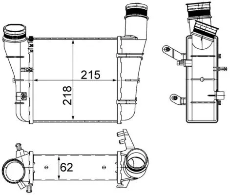 Laadluchtkoeler MAHLE CI 336 000S)