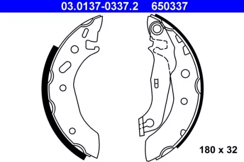 Remblokkenset ATE 03.0137-0337.2)