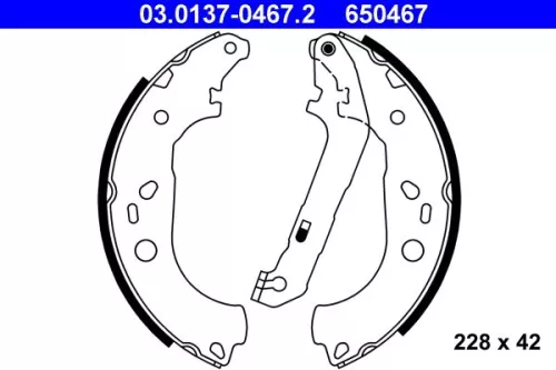 Remblokkenset ATE 03.0137-0467.2)